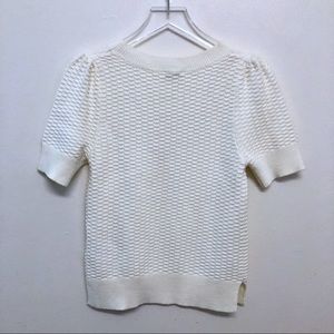 GAP Sweaters - GAP | Cream Short Sleeve Waffle Knit Sweater GAP Sweaters - GAP | Cream Short Sleeve Waffle Knit Sweater